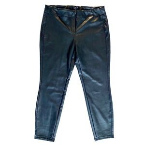 Rachel Zoe Black Faux Leather Pants Leggings 10